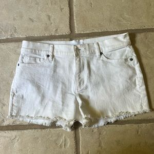 Loft Frayed Denim Cut Off Shorts